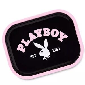 PLAYBOY Black and Pink Party Tray- New